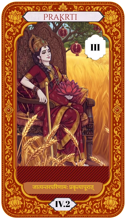 Carta A Imperatriz, Prakṛti, do Tarô do Yoga