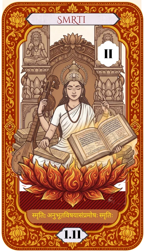 Carta A Sacerdotisa, Smṛti, do Tarô do Yoga