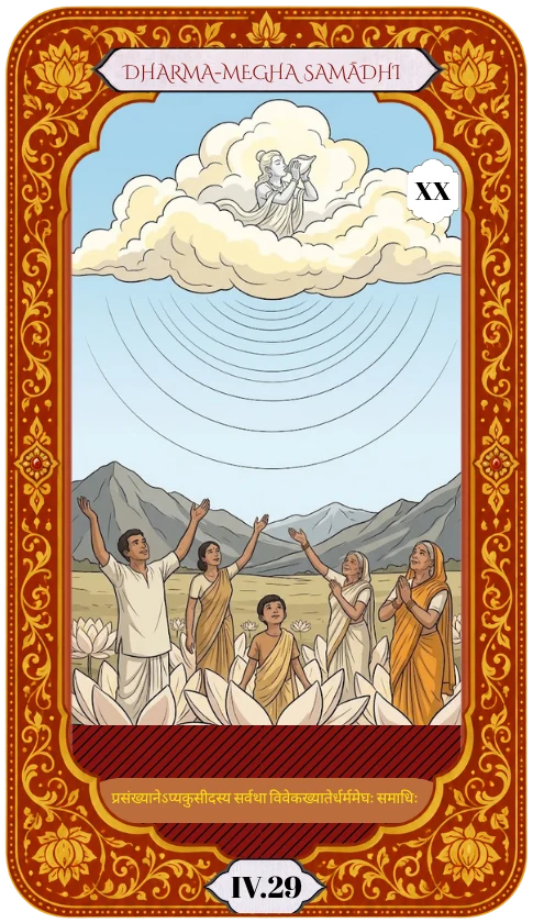 Carta O Julgamento, Dharma-megha samādhi, do Tarô do Yoga